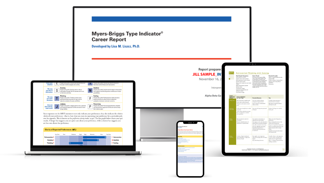 Mockup of MBTI Career Report resources (1)